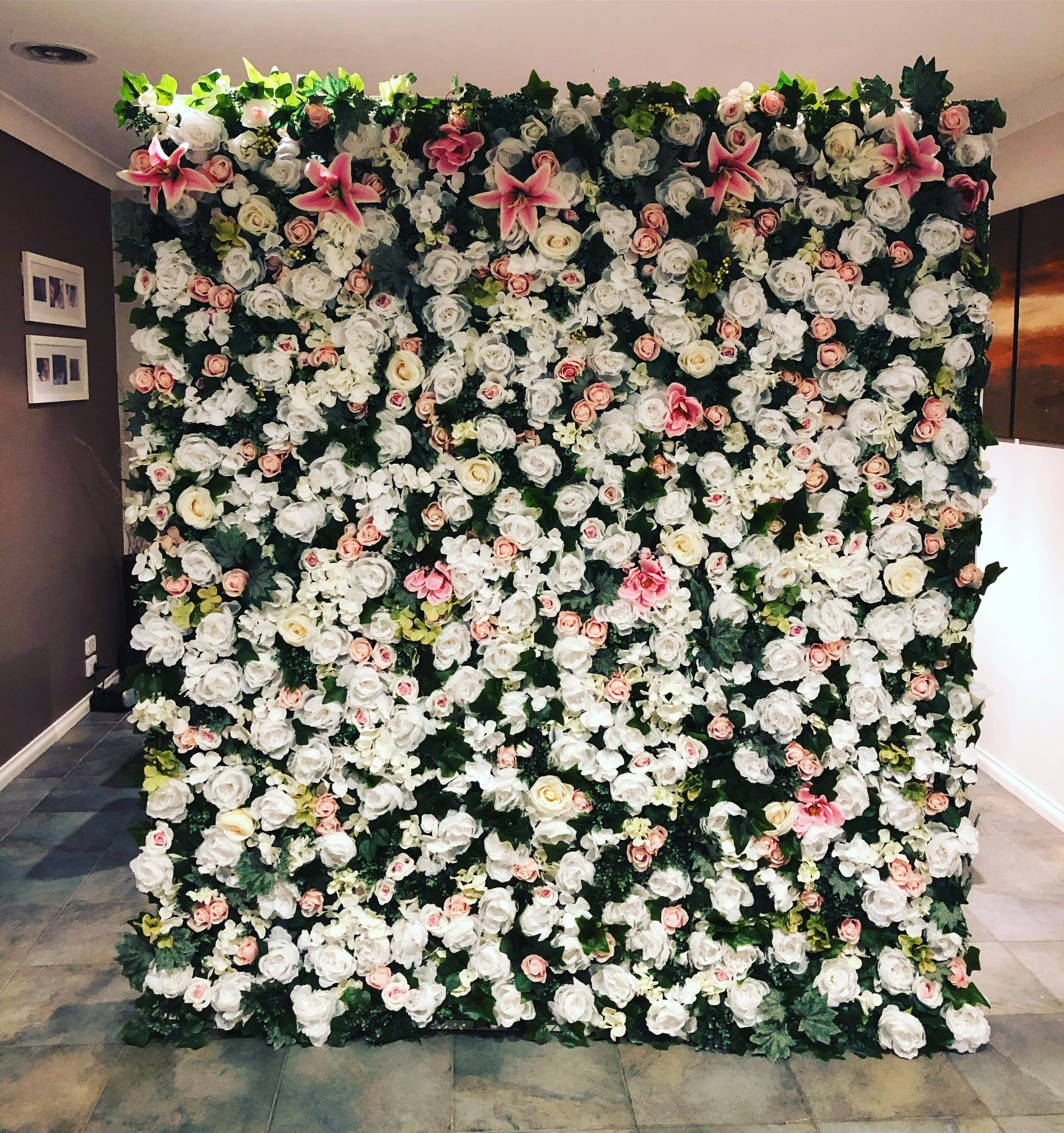 Party Hire Co Ballarat Flower Wall Hire Wedding Engagement Event Hire 