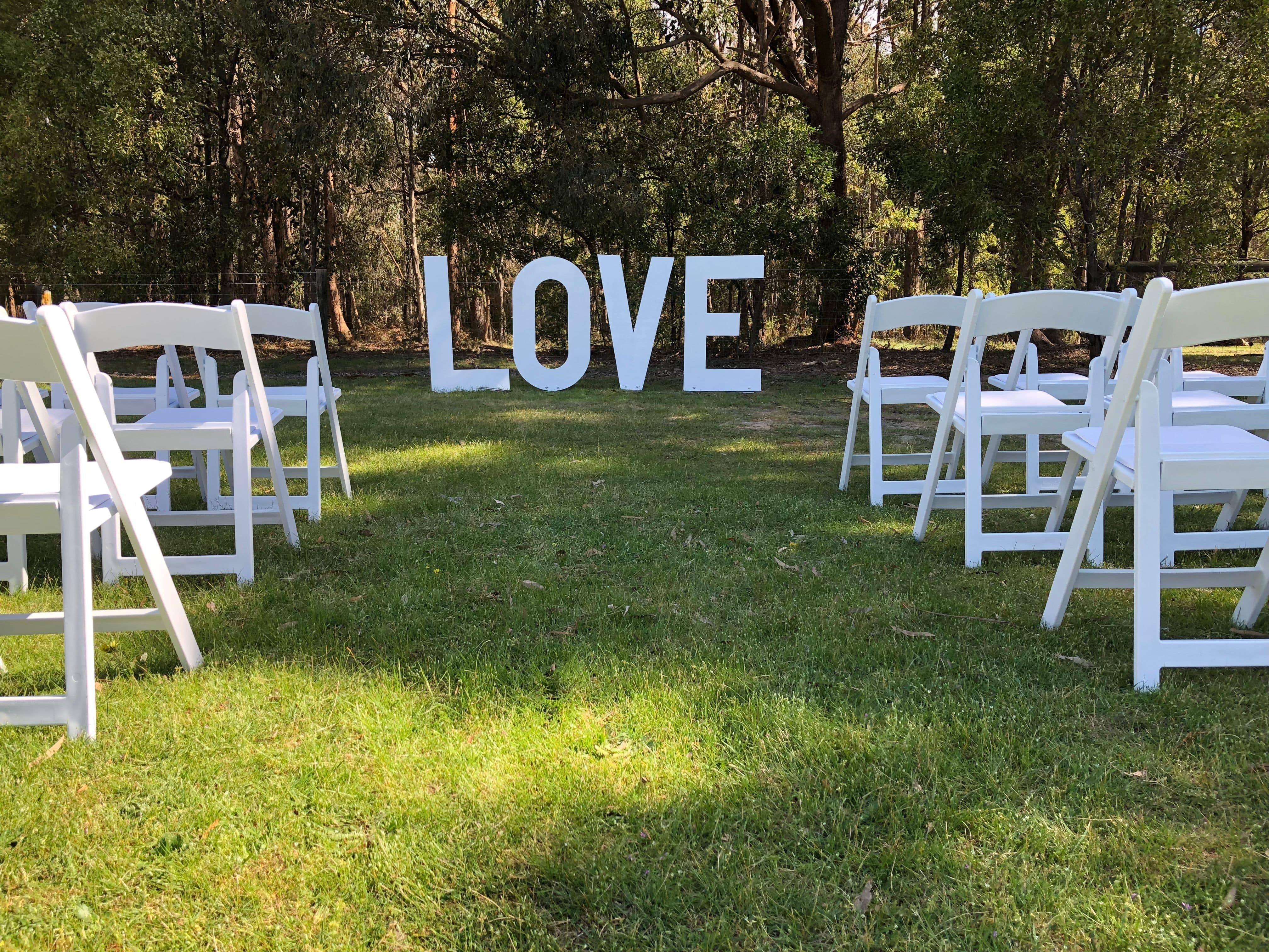 Party Hire Co Ballarat Wedding Ceremony Hire Chair Hire Garden Wedding Ballarat