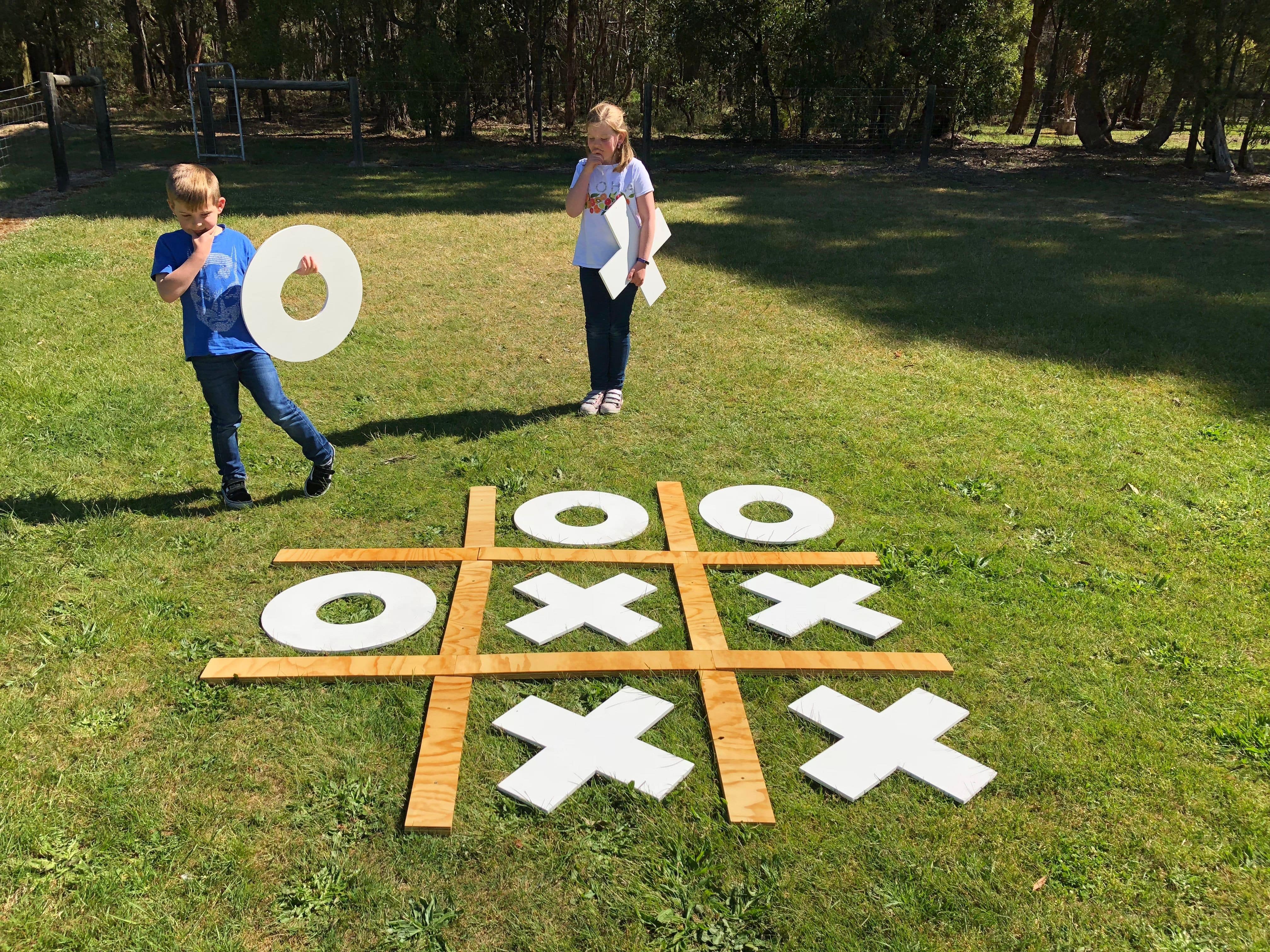 Party Hire Co Ballarat Giant Tic Tac Toe Naughts and Crosses Lawn Games